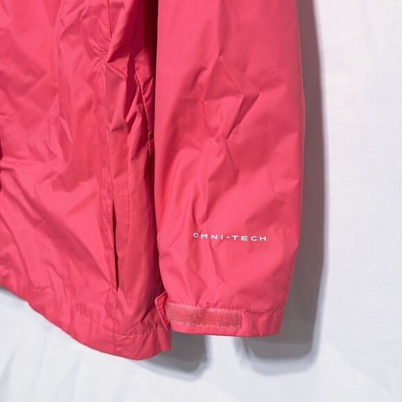 Columbia Youth  Girls Timber Pointe II Pink Omni-Tech Waterproof Jacket XL 18 20 - Picture 4 of 9